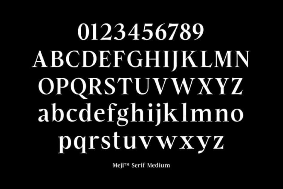 Meji™ Font Image 3