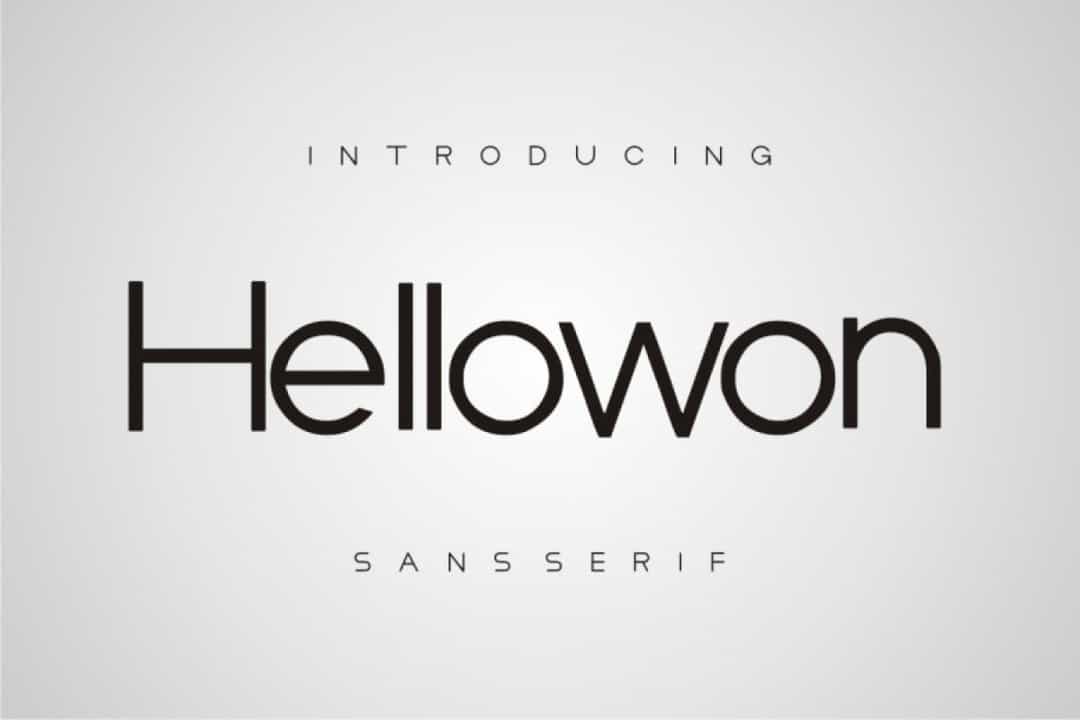 Hellowon Font Image 1