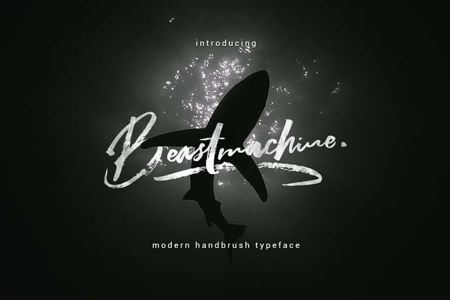 Beastmachine Brush Font Image 1