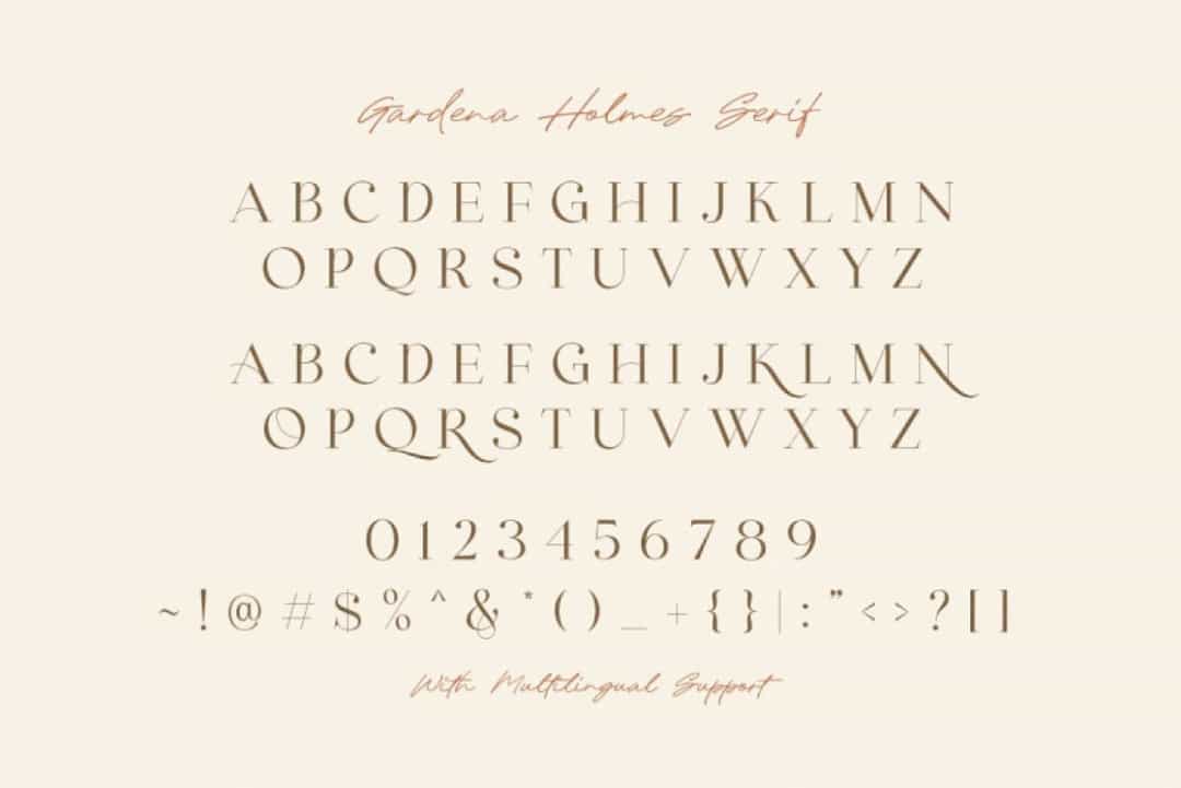 Gardena Holmes Font Duo Image 3