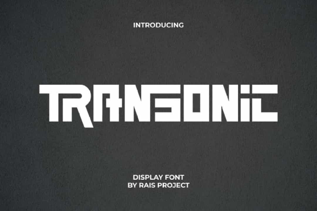 Transonic Font Image 1