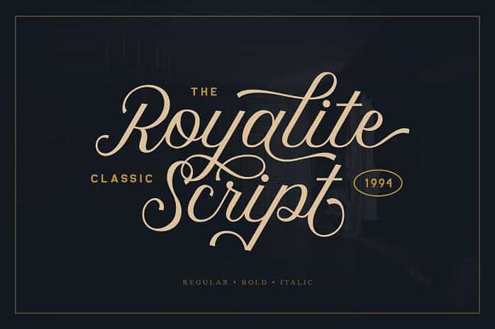 Royalite Script Font Image 1