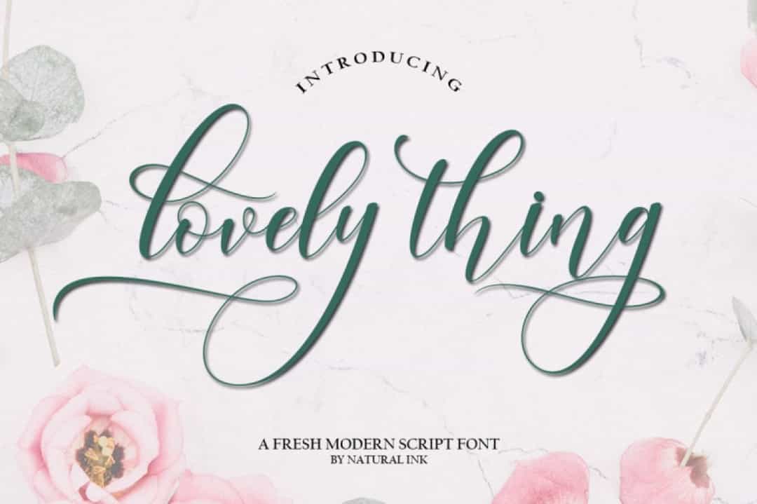 Lovely Thing Font Image 1