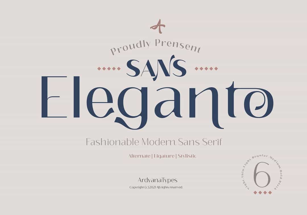 Eleganto Font Image 1