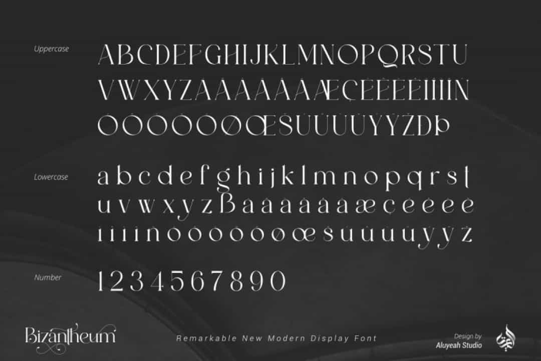 Bizantheum Font Image 2