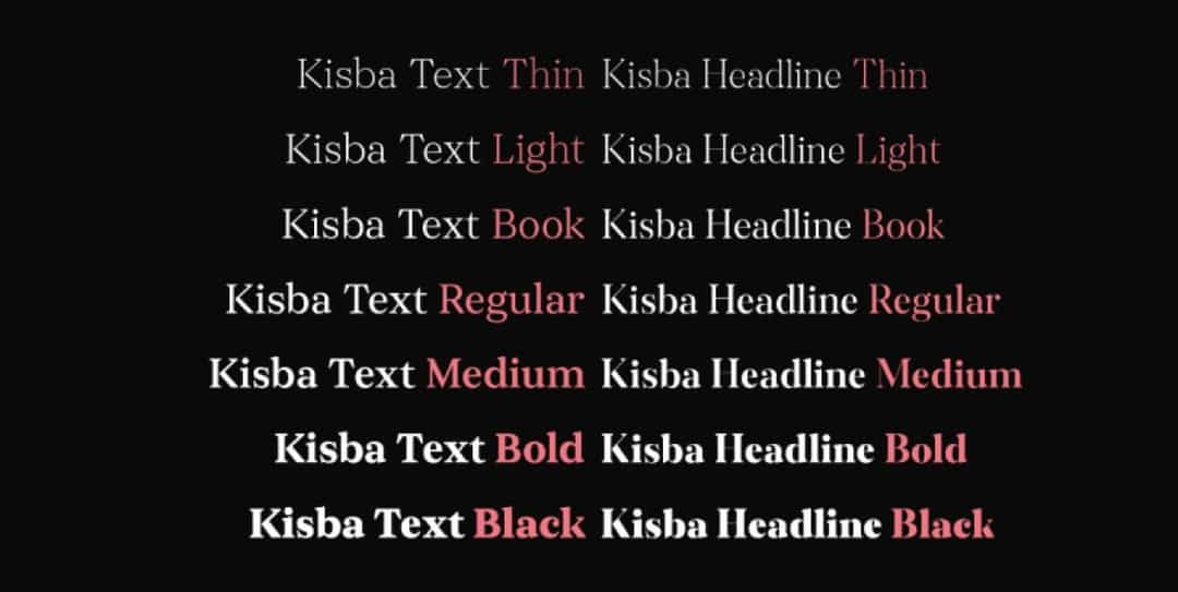 Kisba Nova Font Family Image 2