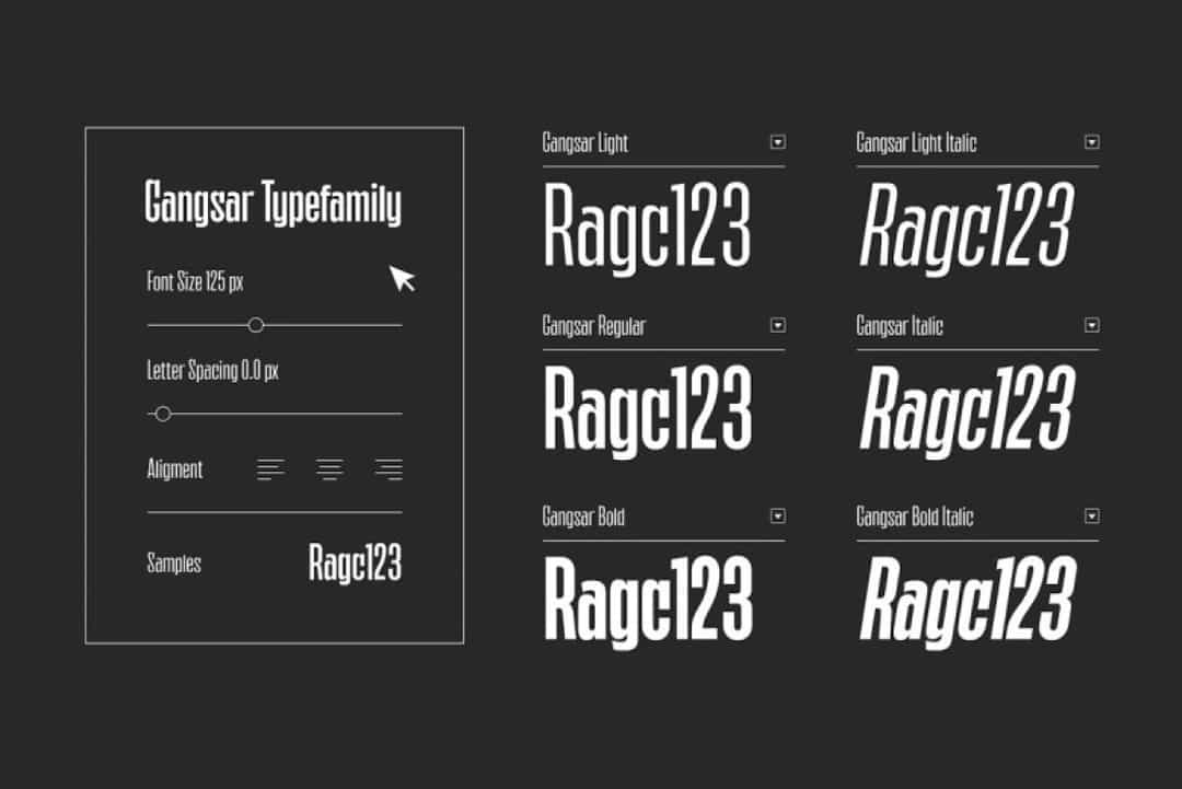 Gangsar Font Image 3