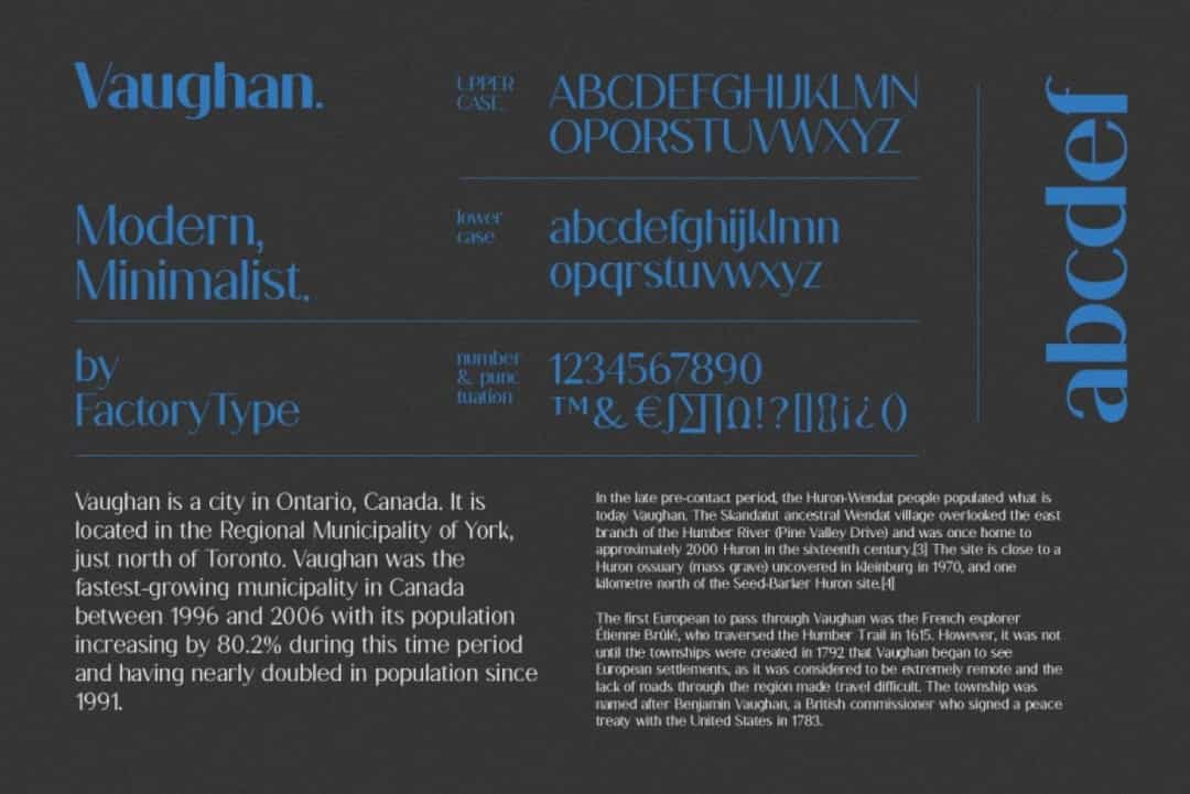 Vaughan Font Image 3
