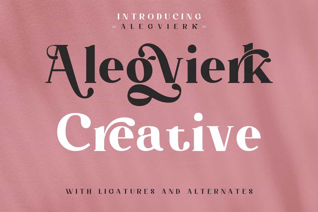 Alegvierk Font Image 1