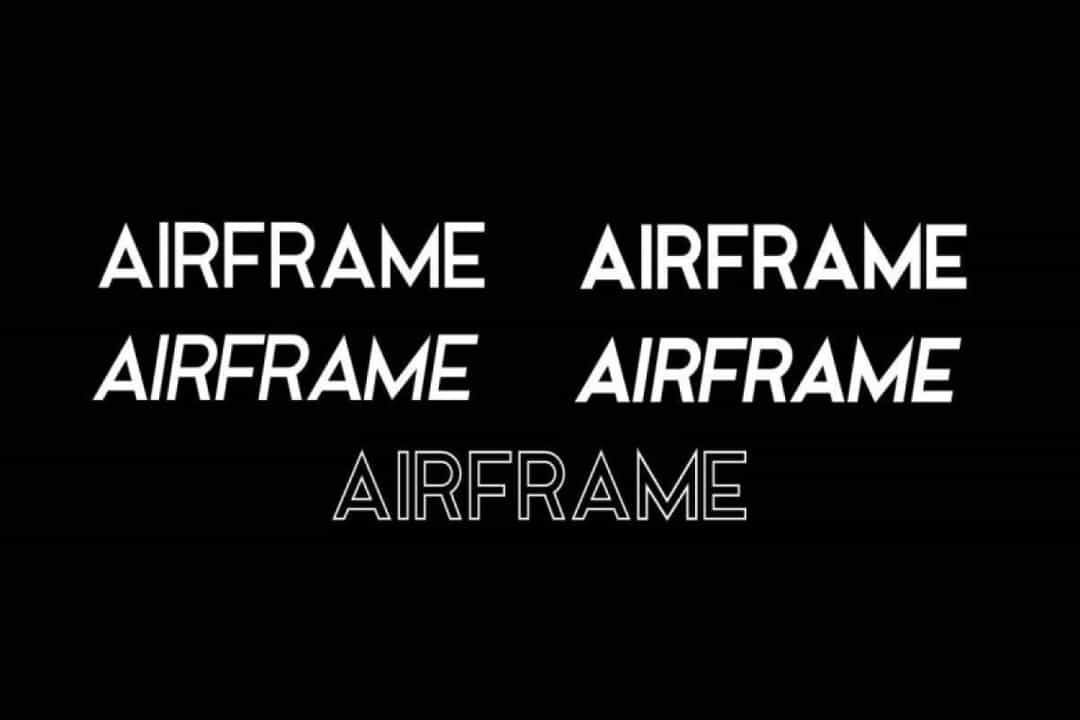 Airframe Font Image 2