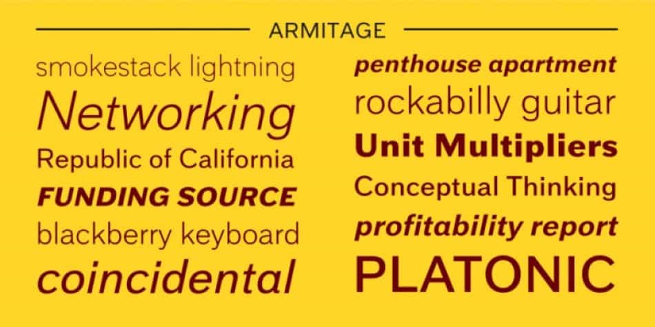 Armitage Font Image 3