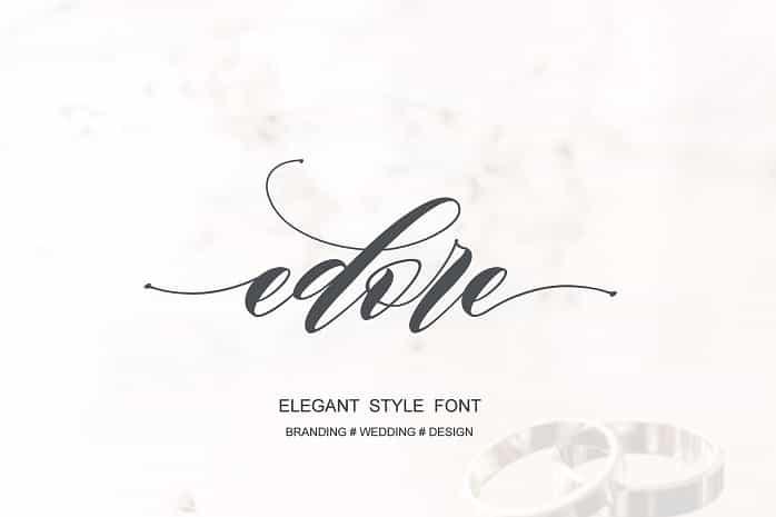 Edore Script Font Image 1