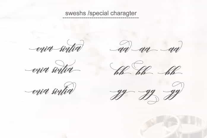 Edore Script Font Image 2