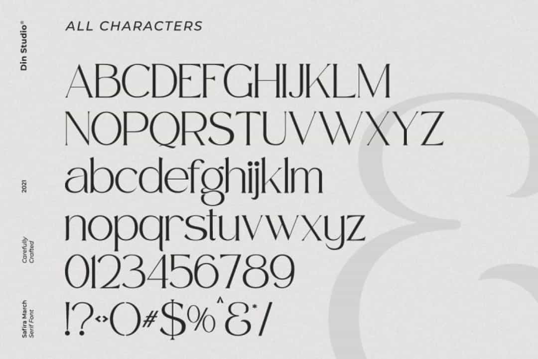 Safira March Font Image 3