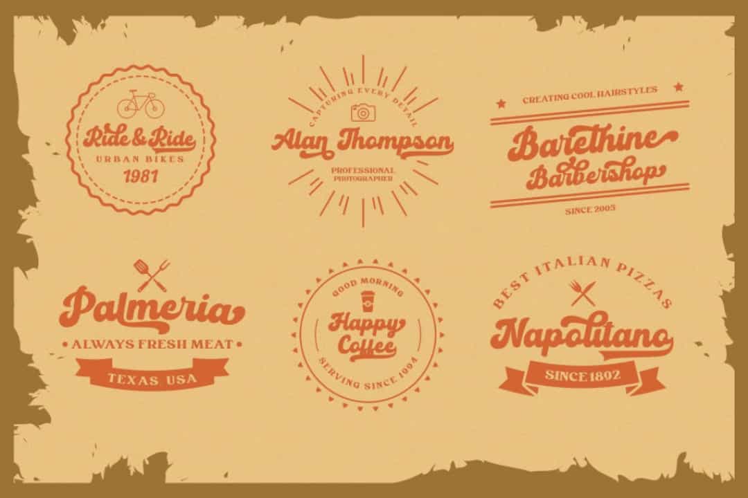 Vintage Round Font Image 2