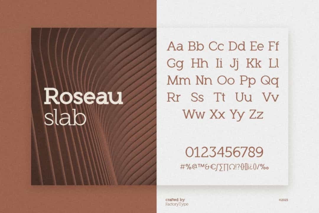 Roseau Slab Font Image 3
