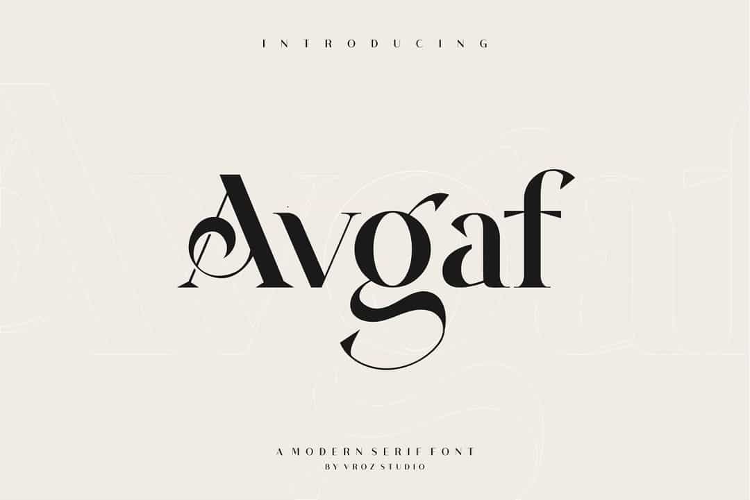 Avgaf Font Image 1