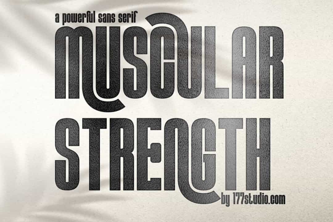 Muscular Strength Font Image 1