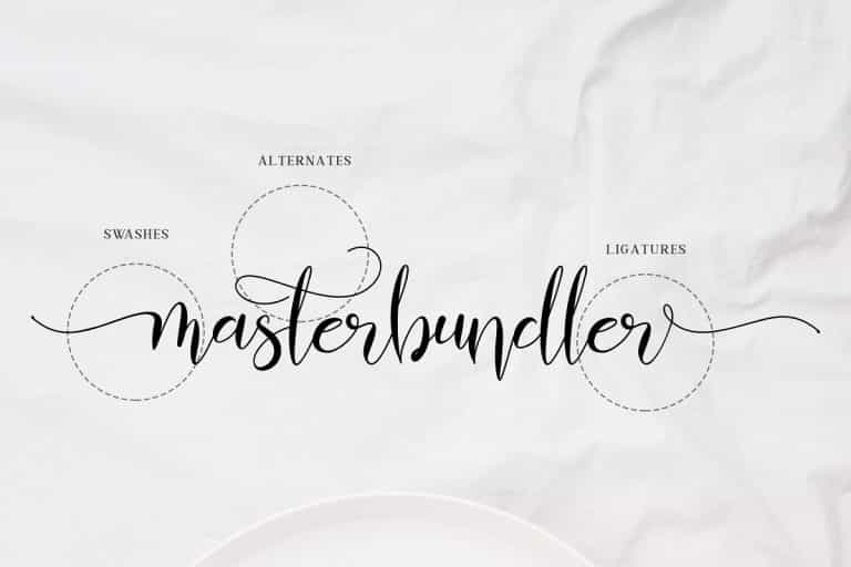 Almahira Script Font Image 3
