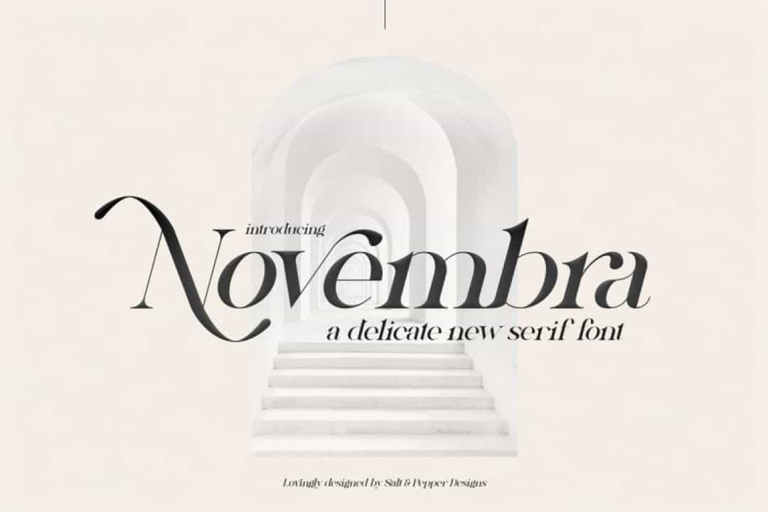Novembra Font Image 1