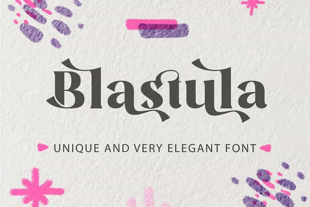 Blastula Font Image 1