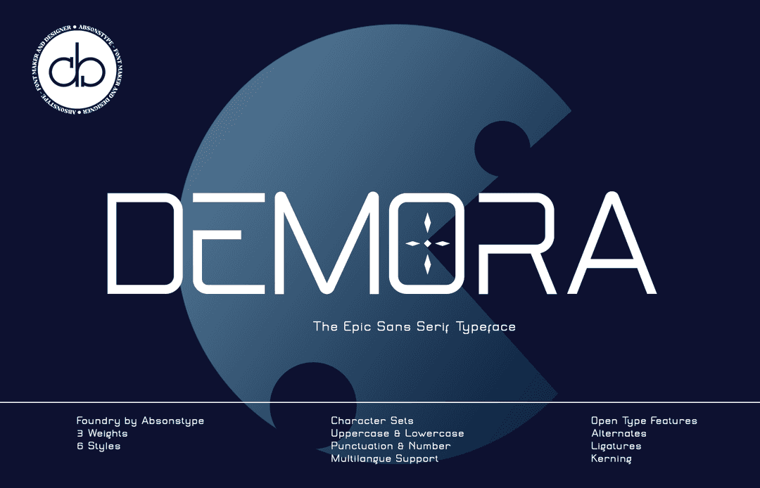 DEMORA Font Image 1