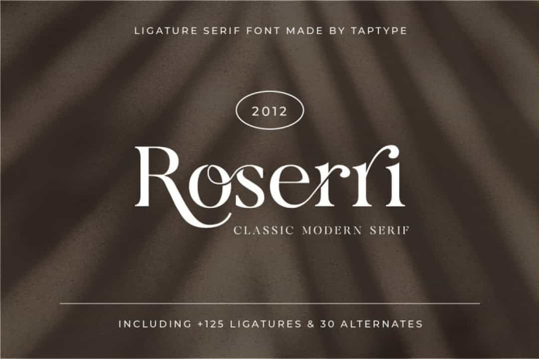 Roserri Font Image 1