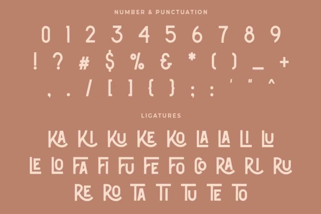 Classic Bronze Font Image 3