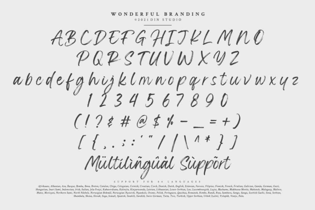 Wonderful Branding Font Image 3