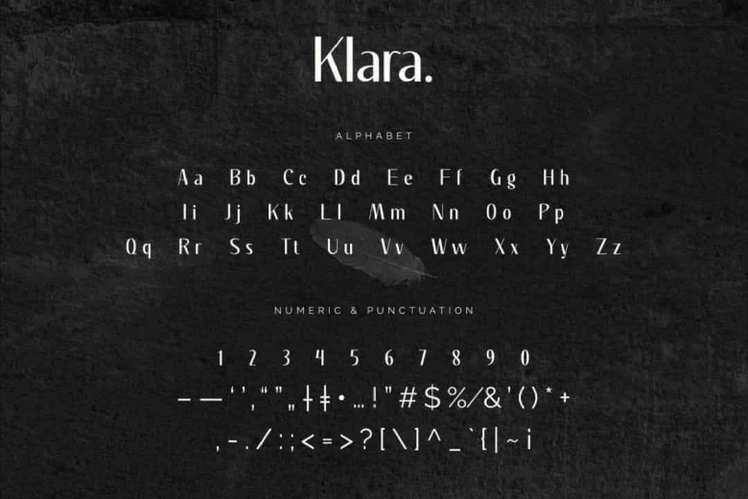 Klara Font Image 3
