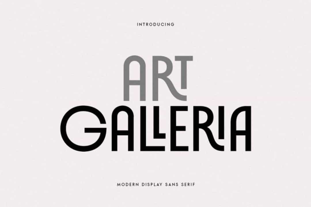Art Galleria Font Image 1