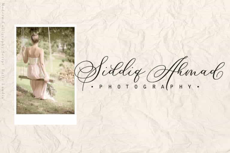 Betty Laudia Script Font Image 2