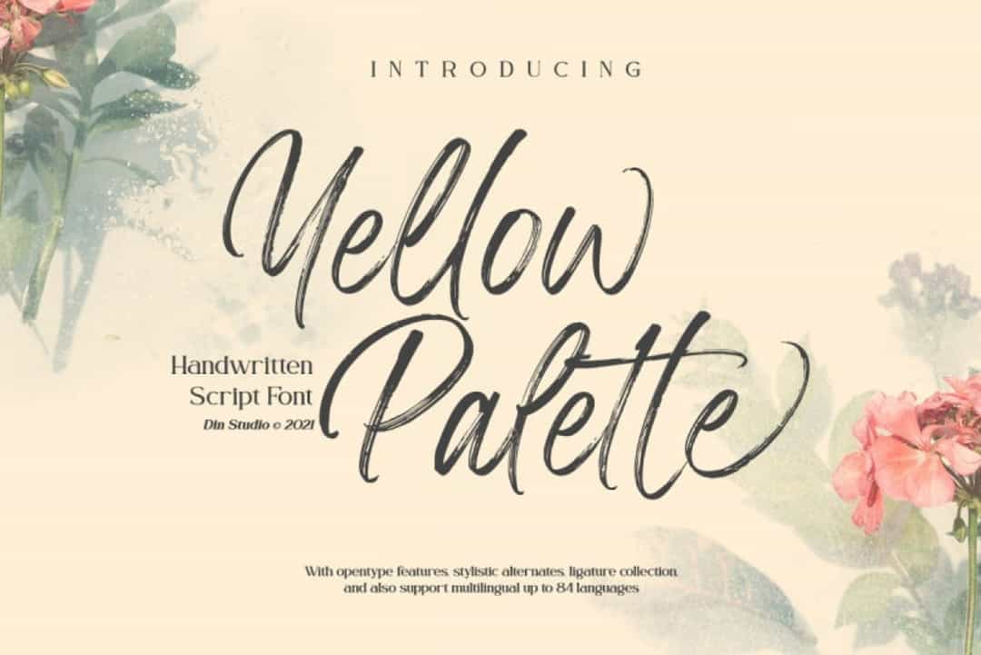 Yellow Palette Font Image 1
