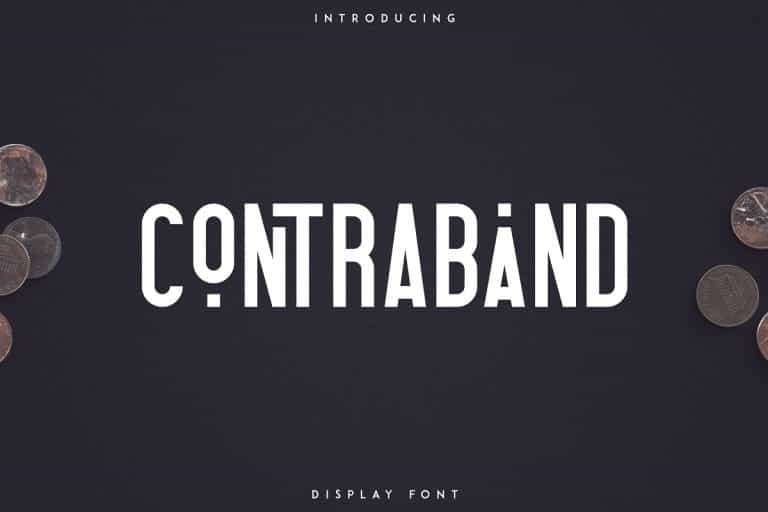 Contraband Display Font Image 1