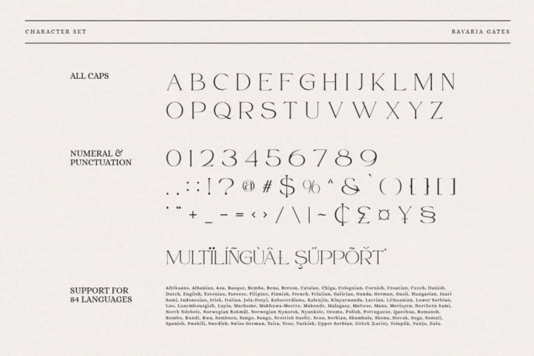 Bavaria Gates Font Image 3