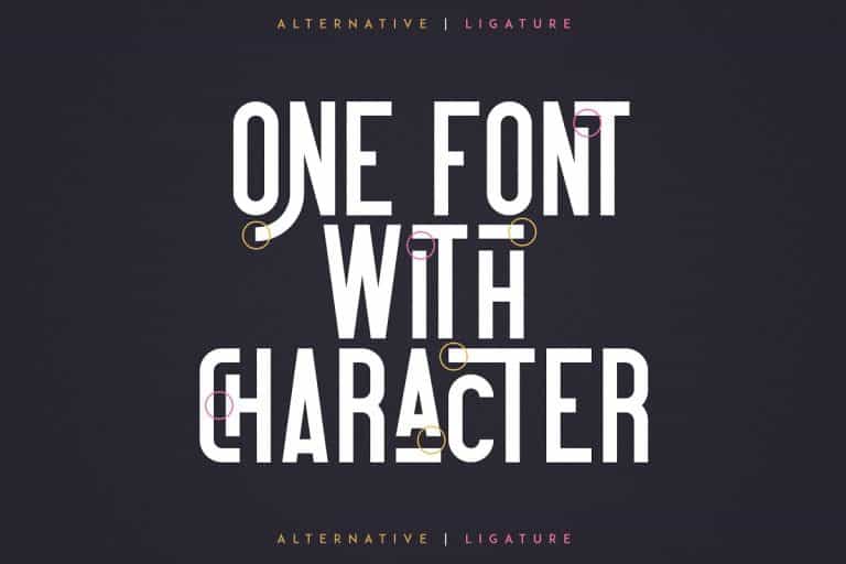 Contraband Display Font Image 2