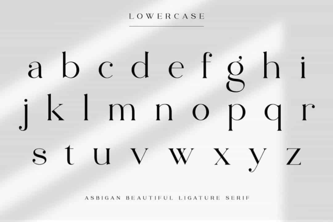 Asbigan Font Image 3