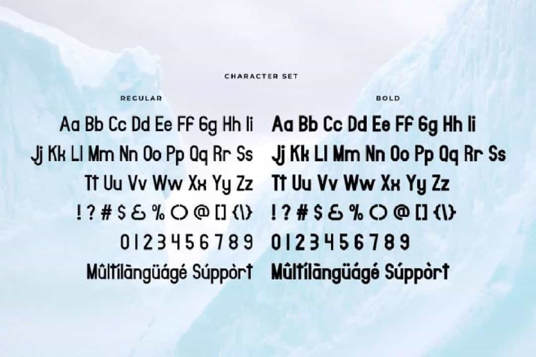 Antarctica Font Image 3