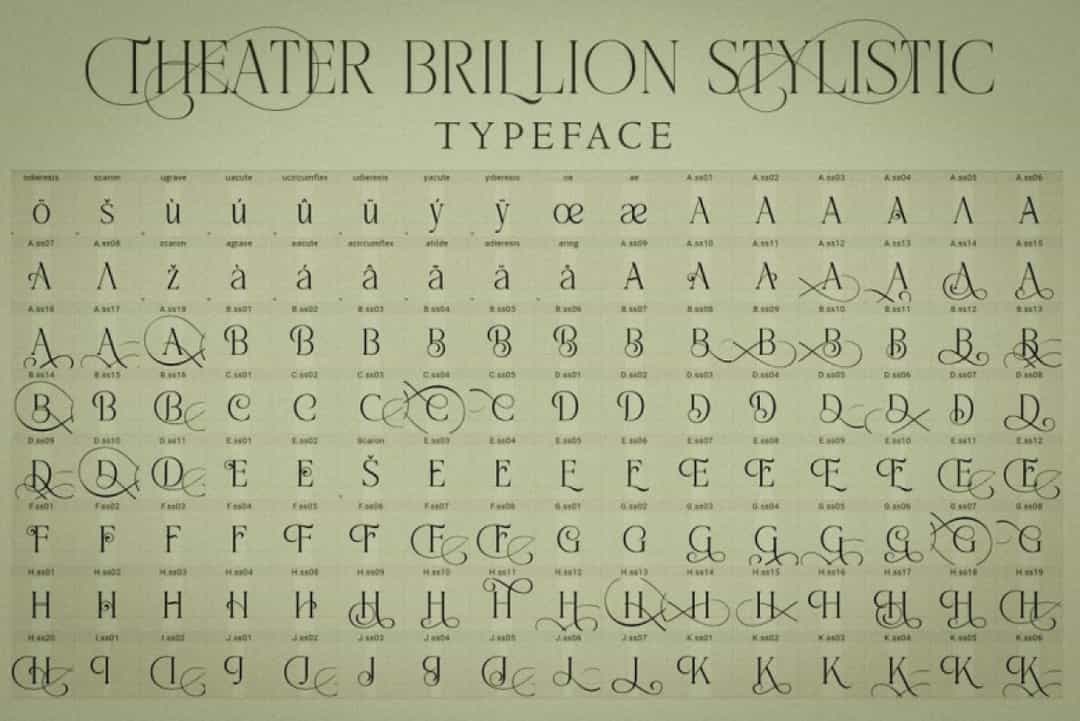 Theater Brillion Font Image 2