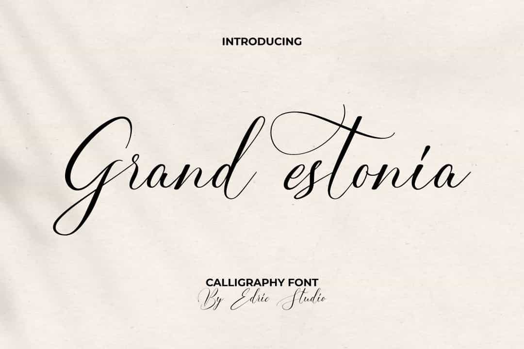 Grand Estonia Font Image 1