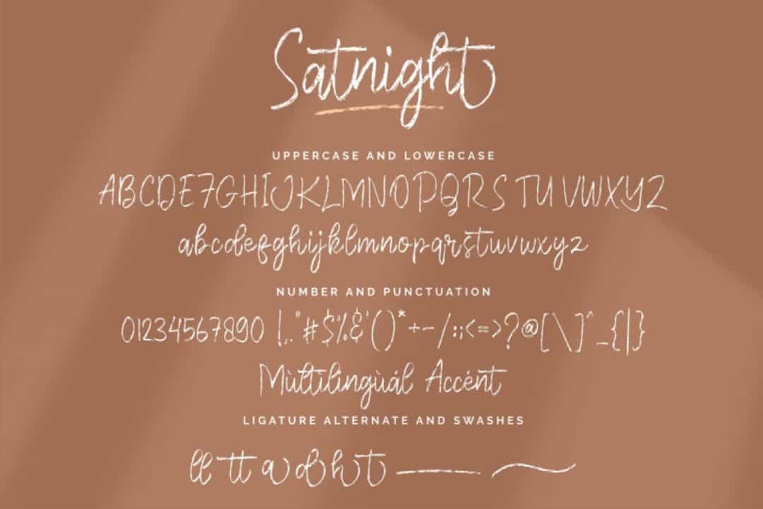 Satnight Font Image 3