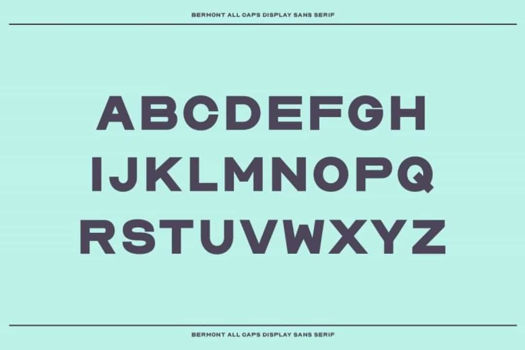 Bermont Font Image 2