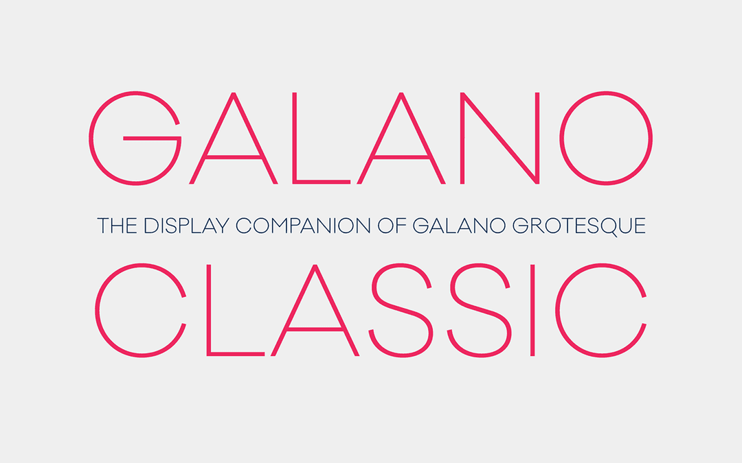 Galano Classic Font Image 1