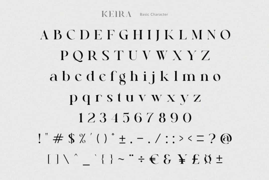 Keira Serif Font Image 3