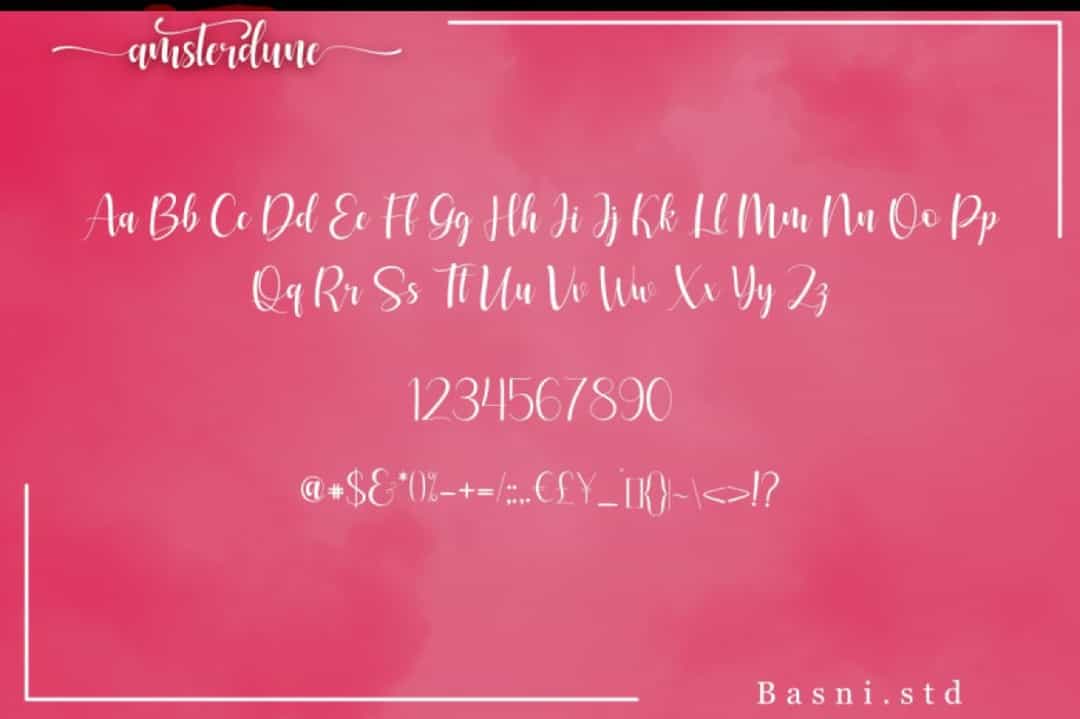 Amsterdune Font Image 3