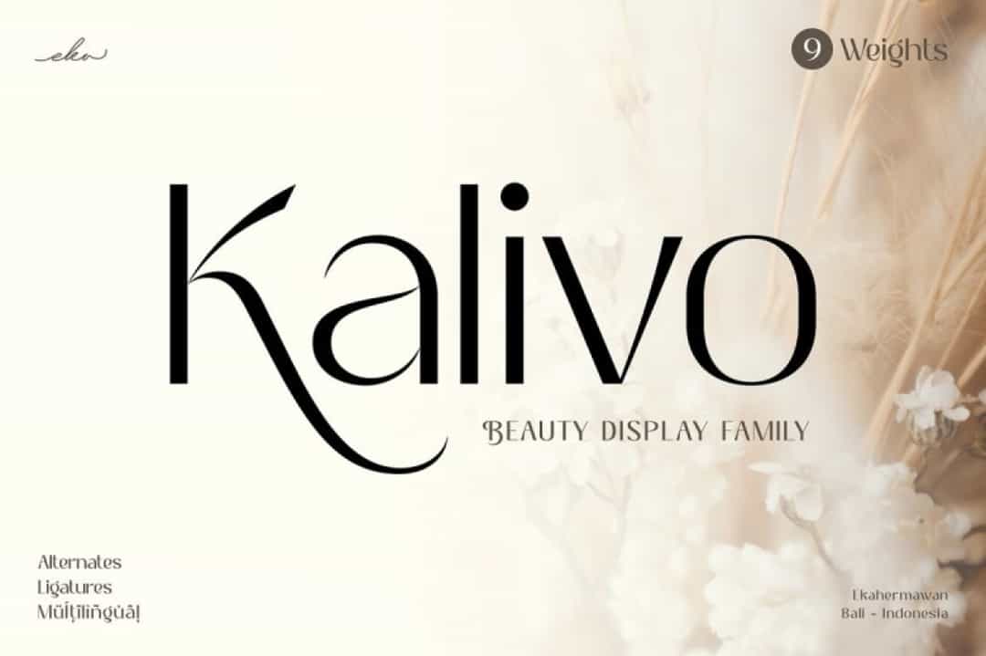 Kalivo Font Image 1