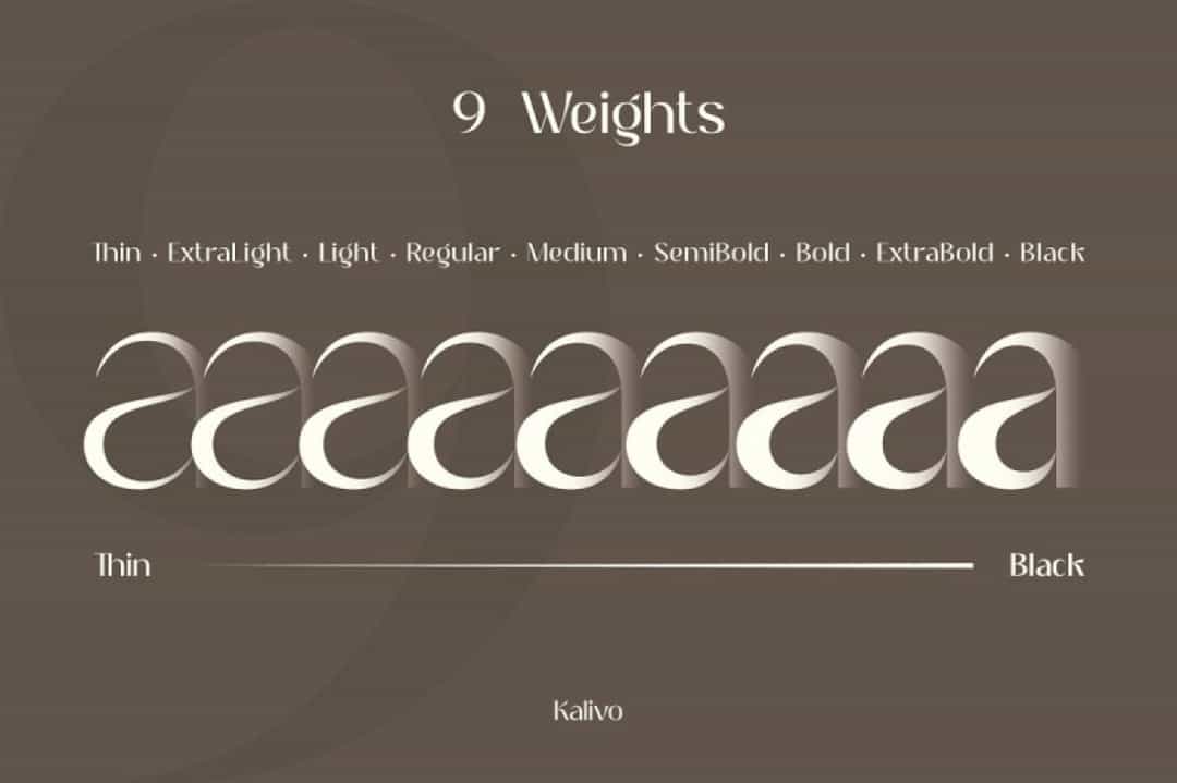 Kalivo Font Image 2