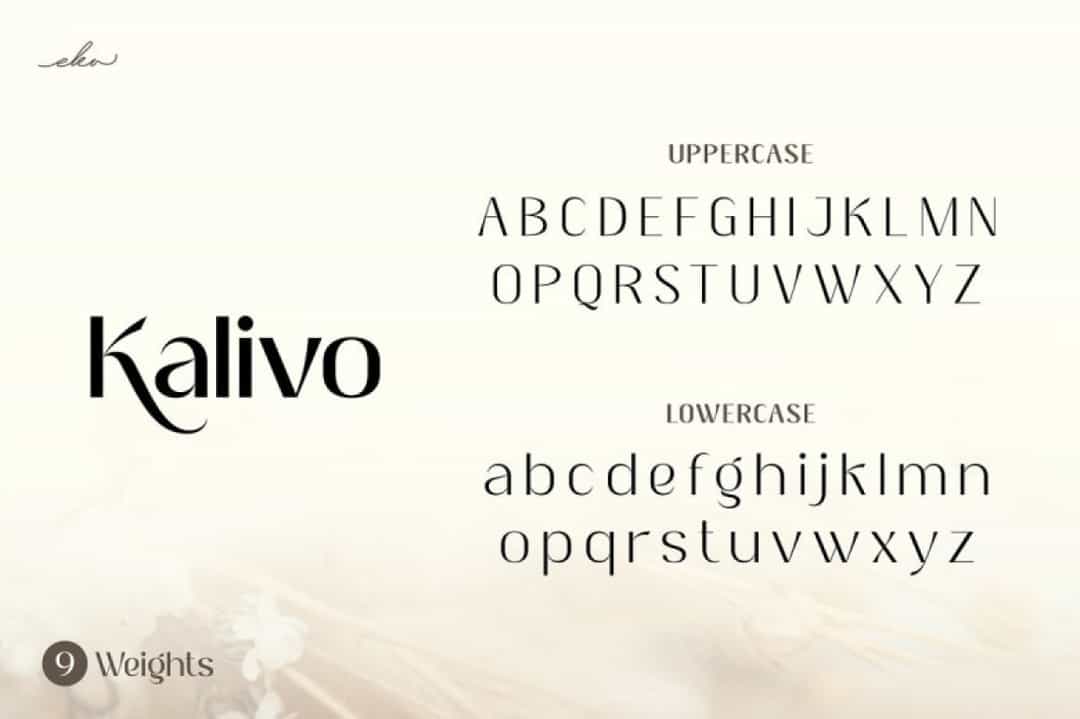 Kalivo Font Image 3