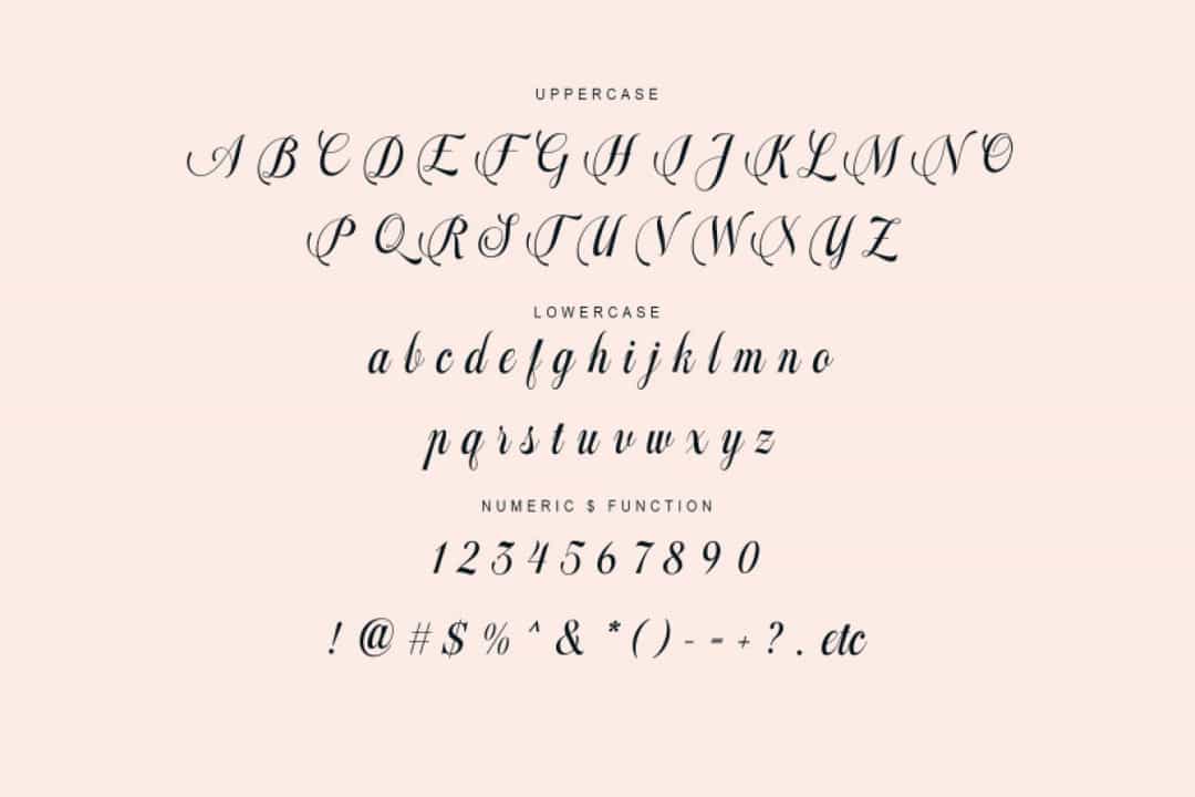 Million Harmony Font Image 3