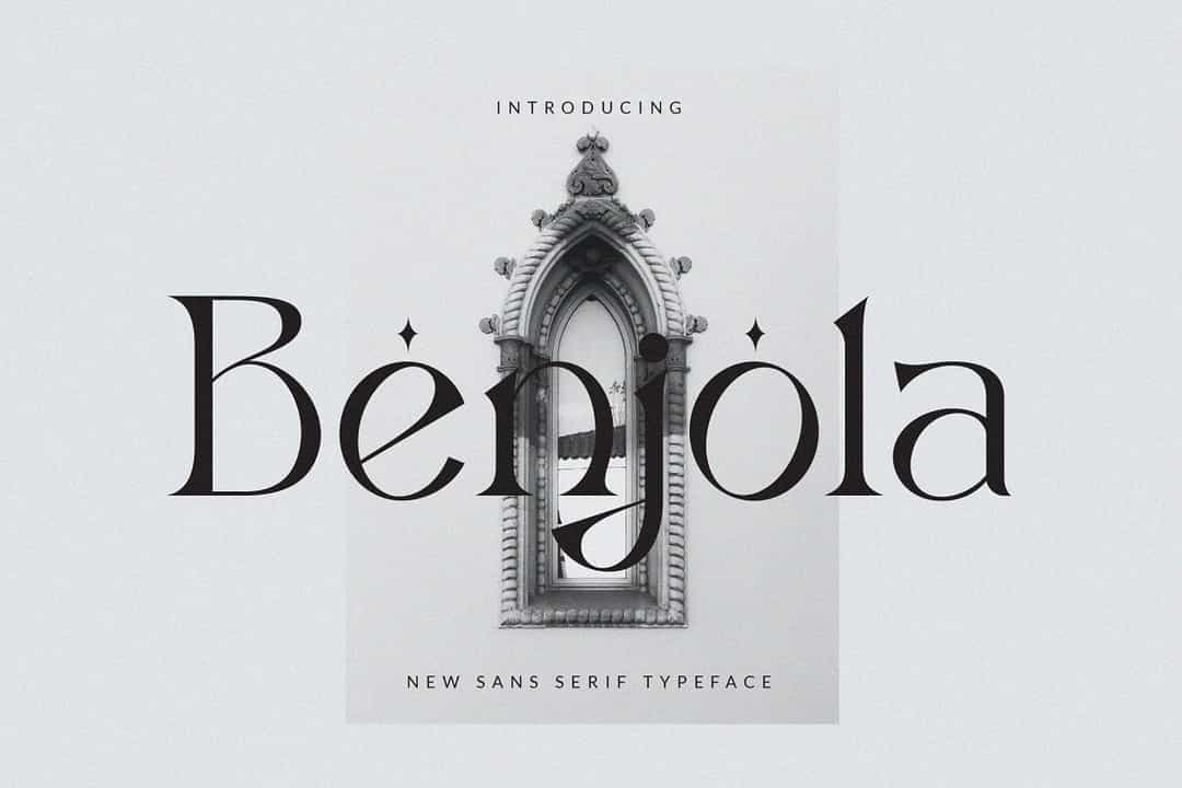 Benjola Font Image 1
